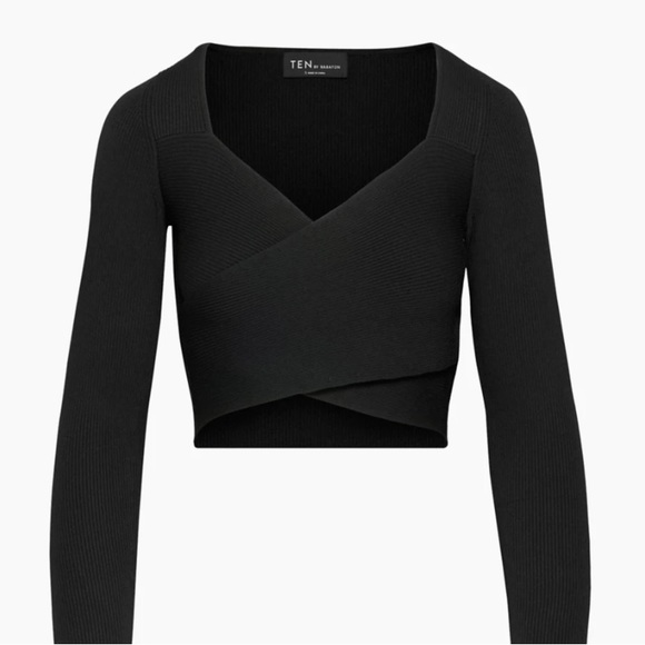 BNWT ARITZIA | Ten by Babaton Sculpt Knit Greek Longsleeve - Picture 1 of 2